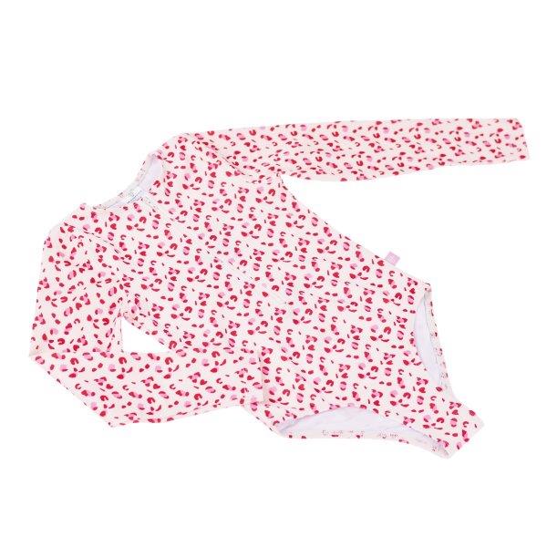 Swim Essentials UV Long Sleeved Swimsuit Rashguard, Old Pink Leopard