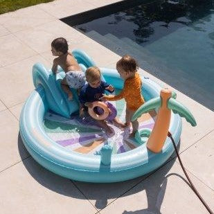 Swim Essentials Inflatable Adventure Pool - Bright Waves Adventure Pool