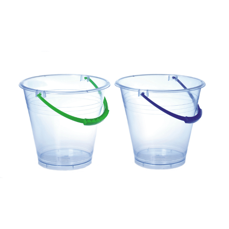 Plasto Large Transparent Bucket, 19 cm