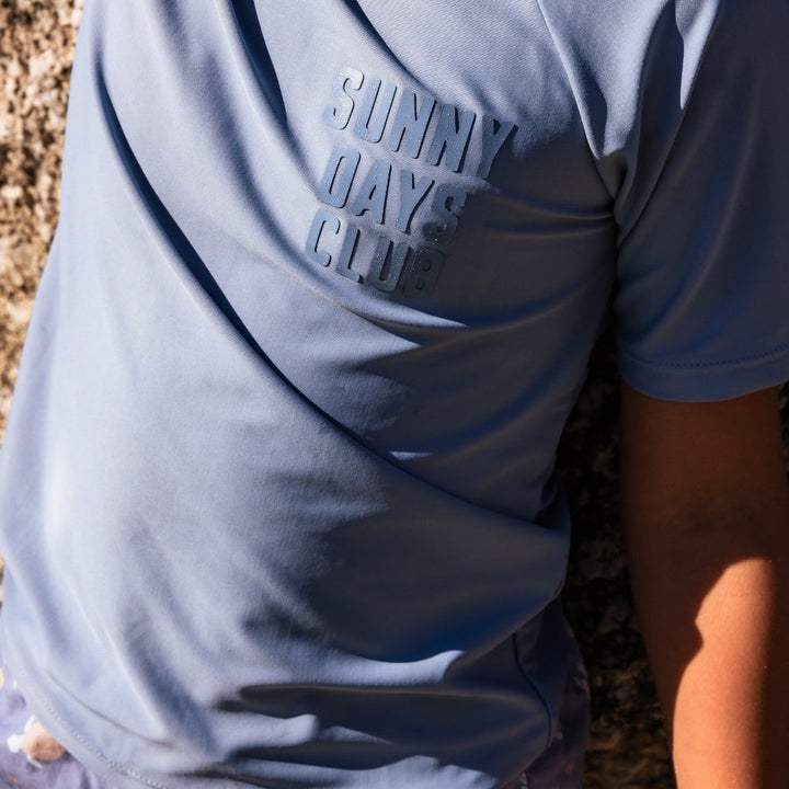Swim Essentials UV Short Sleeved Rashguard, Pure Tones Blue