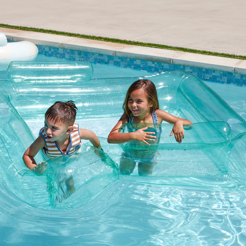 Swim Essentials Inflatable Family Hammock - Pure Tones Green, 211 x 132 x 46 cm