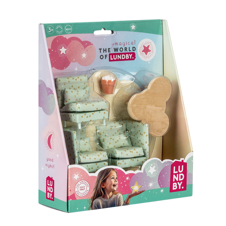 Lundby Doll House Furniture - Modular Lounge & Coffee Table Set