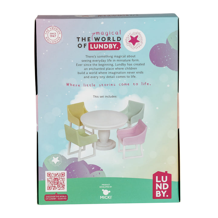 Lundby Doll House Furniture - Basic Dining Room Set
