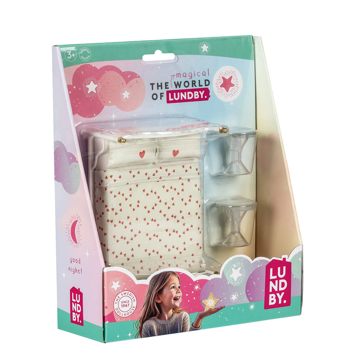 Lundby Doll House Furniture - Classic Iron Bed Set