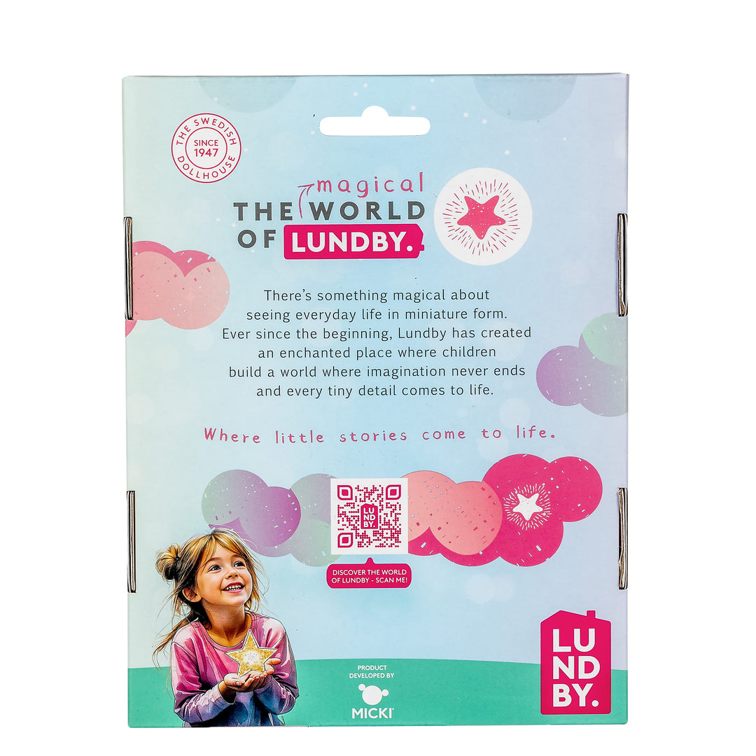 Lundby Doll House Accessories - Baby Pram & Teddy Set