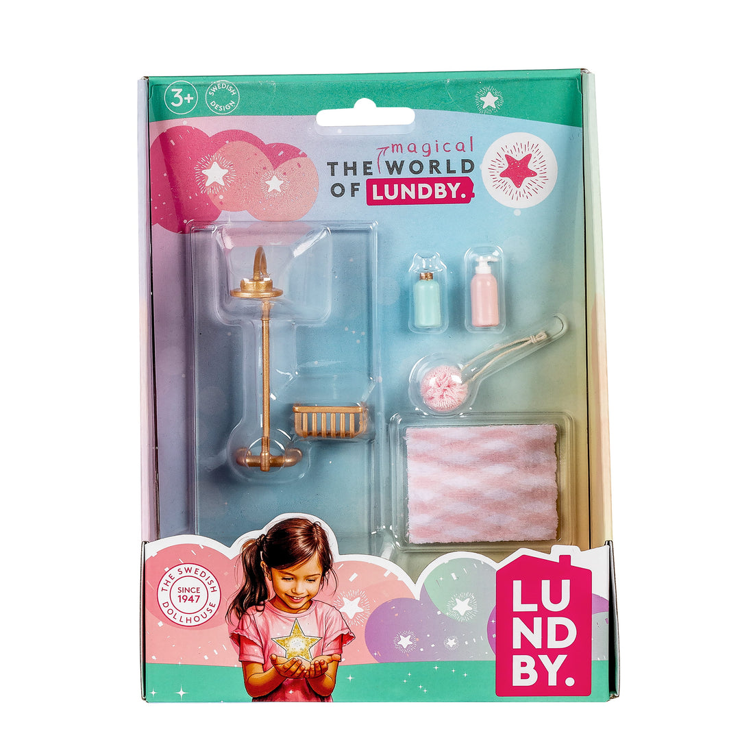 Lundby Doll House Furniture - Bathroom Shower Set