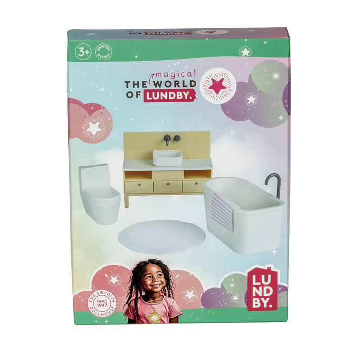 Lundby Doll House Furniture - Basic Bathroom Set