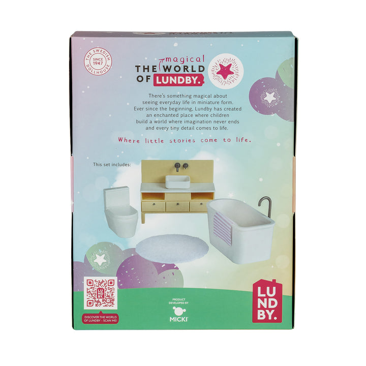 Lundby Doll House Furniture - Basic Bathroom Set