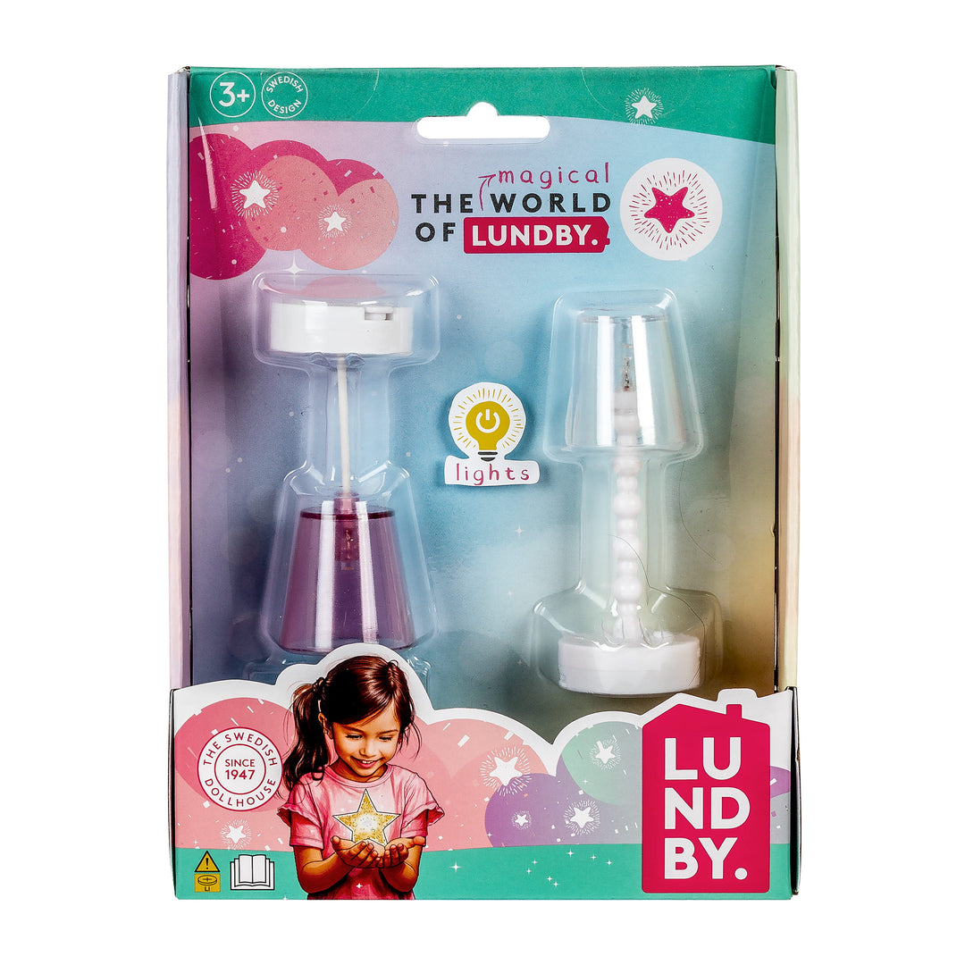 Lundby Doll House Accessories - Floor & Ceiling Lamp Set, 2 pcs