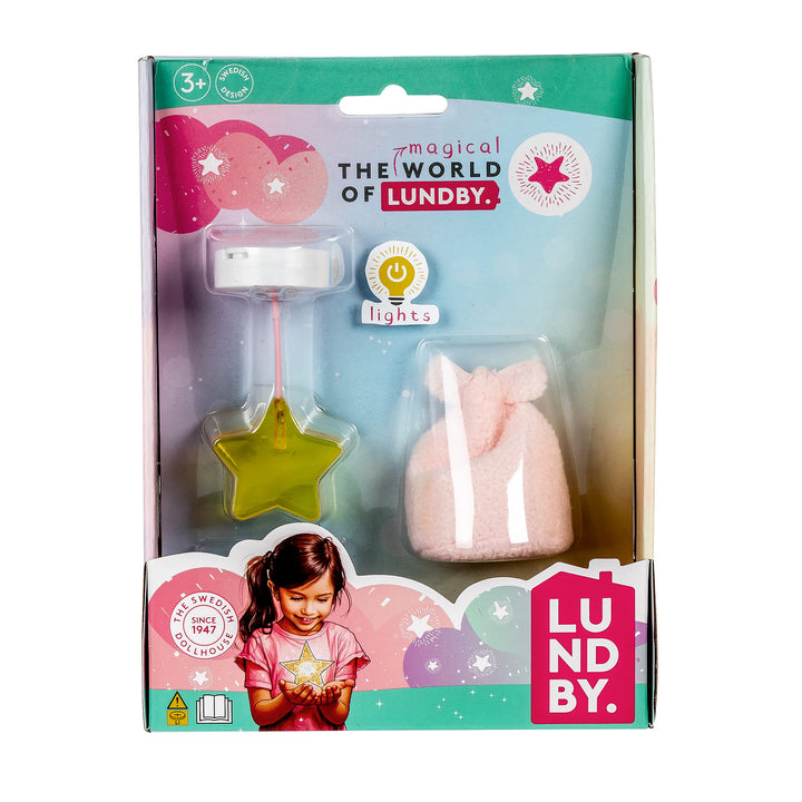 Lundby Doll House Accessories - Star Ceiling Lamp & Beanbag Set