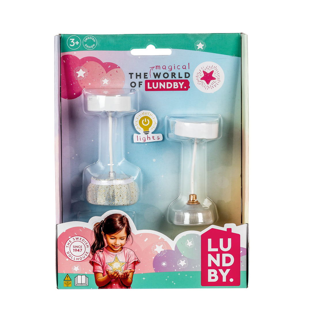 Lundby Doll House Accessories - Classic Ceiling Lamps, 2 pcs
