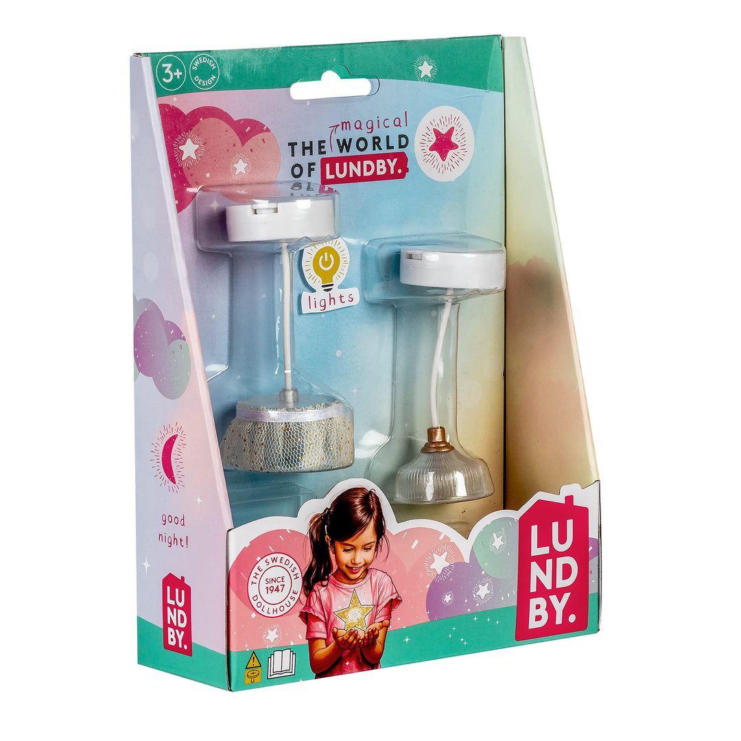Lundby Doll House Accessories - Classic Ceiling Lamps, 2 pcs