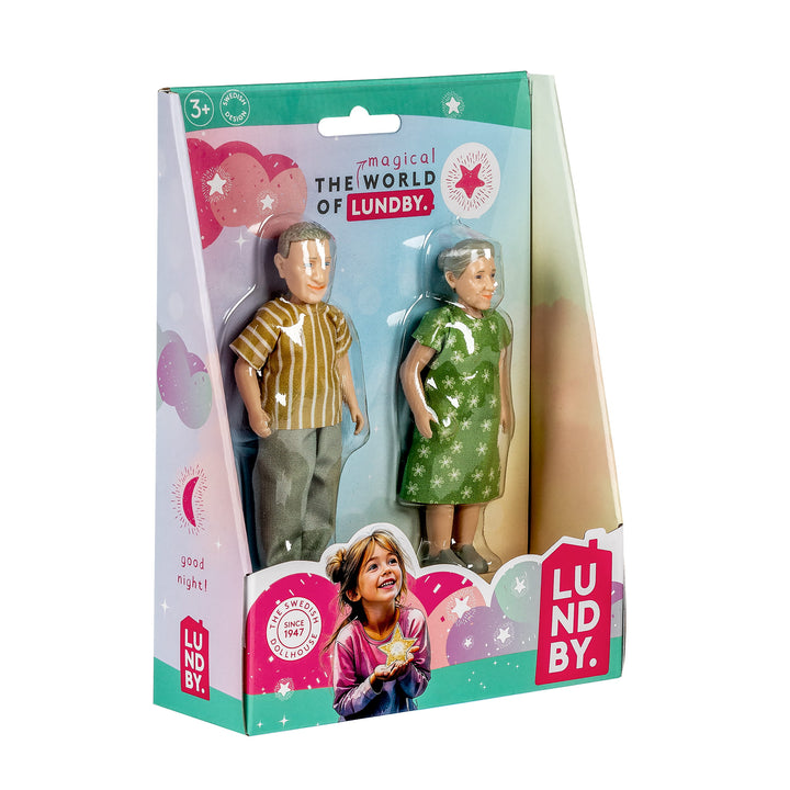 Lundby Doll House Dolls - Elderly Couple Set