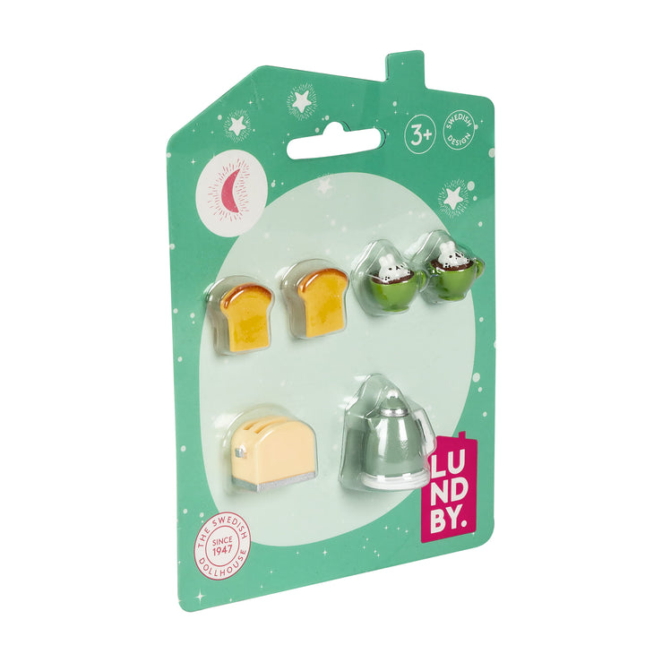 Lundby Doll House Accessories - Toast & Tea Set