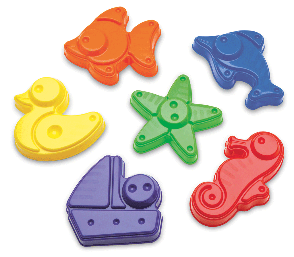 Plasto Sand Moulds, 6 pcs