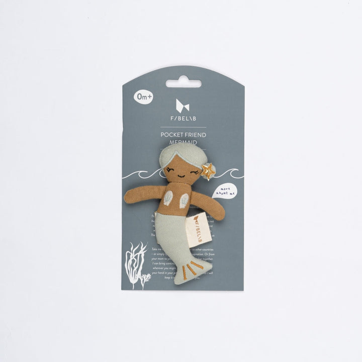Fabelab - Pocket Friend - Mermaid - Blue, 12 cm