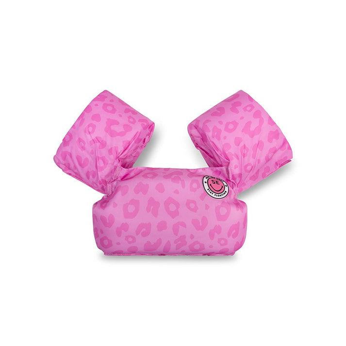 Swim Essentials Puddle Jumper Swim Vest - Neon Pink Leopard, 2-6 yrs