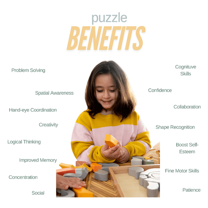 Stellavan & Papa - 3-in-1 Large Block Puzzle, Koala