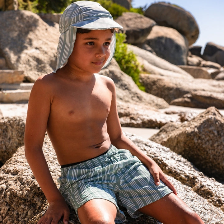 Swim Essentials Boys UV Swim Short, Resort Stripe