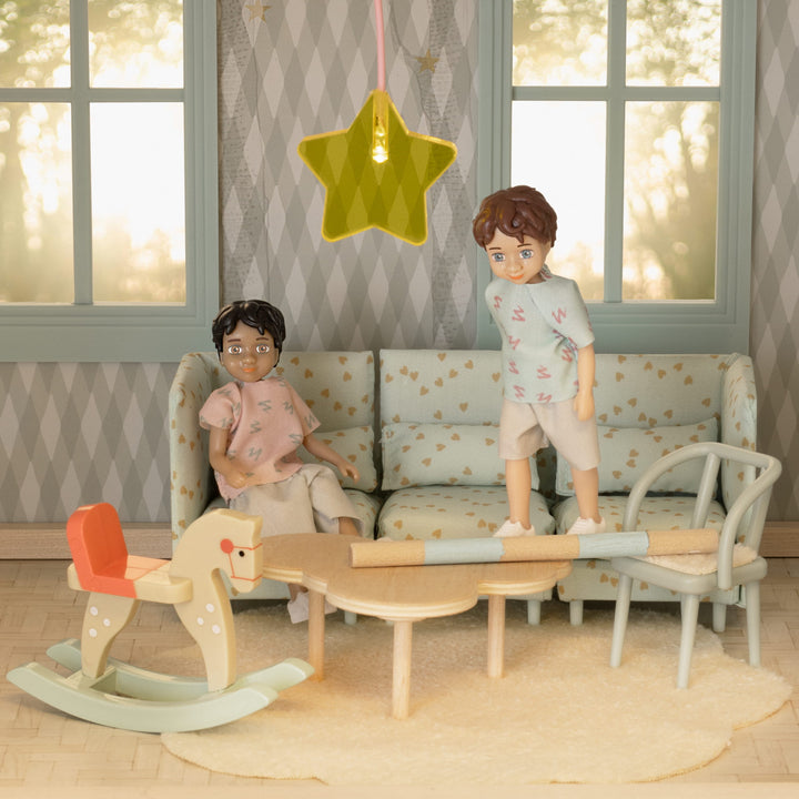 Lundby Doll House Furniture - Modular Lounge & Coffee Table Set