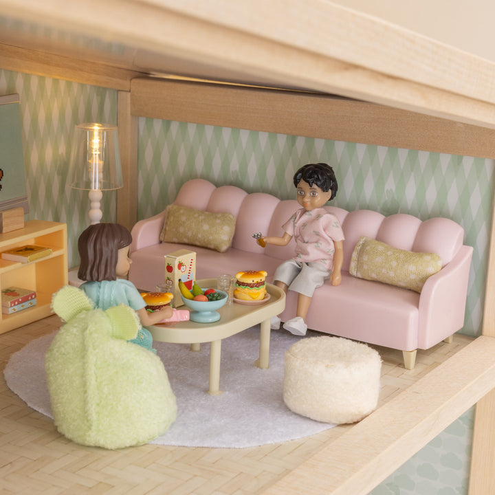 Lundby Doll House Furniture - Basic Living Room Set