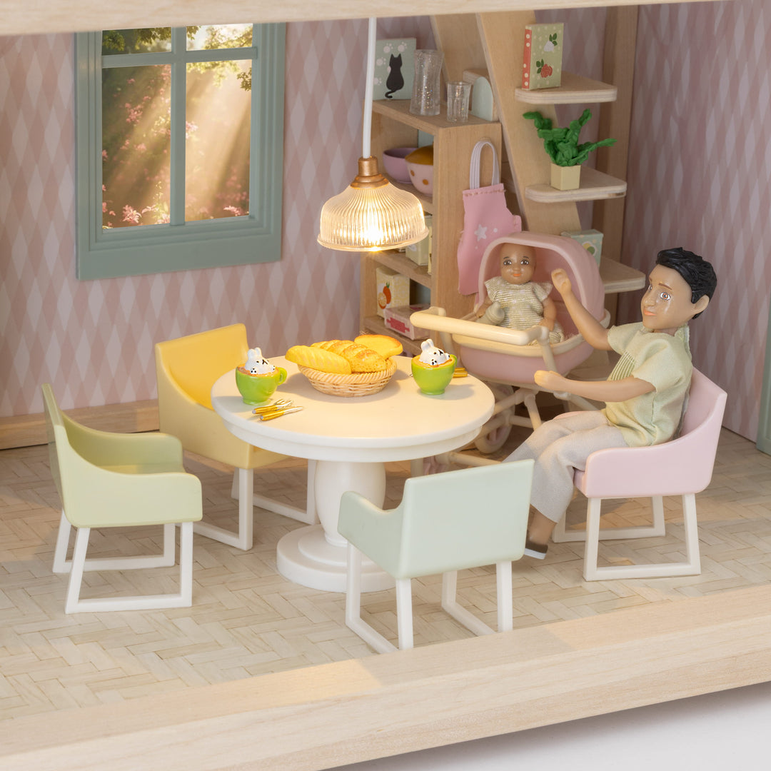 Lundby Doll House Furniture - Basic Dining Room Set