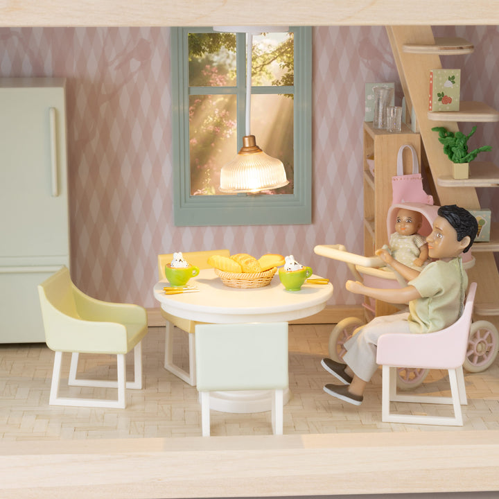 Lundby Doll House Furniture - Basic Dining Room Set
