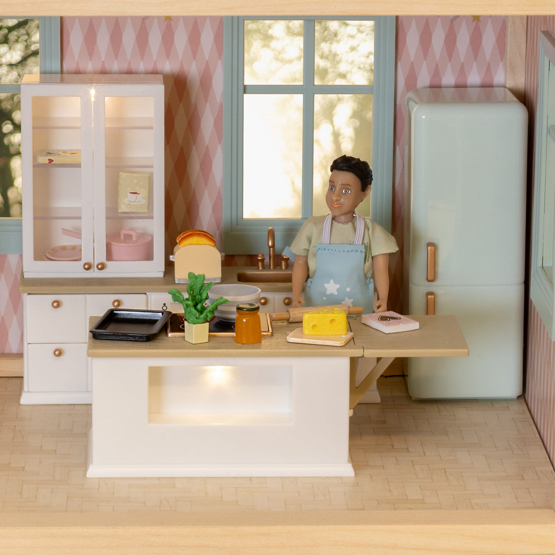 Lundby Doll House Furniture - Kitchen Basin with Display Cabinet