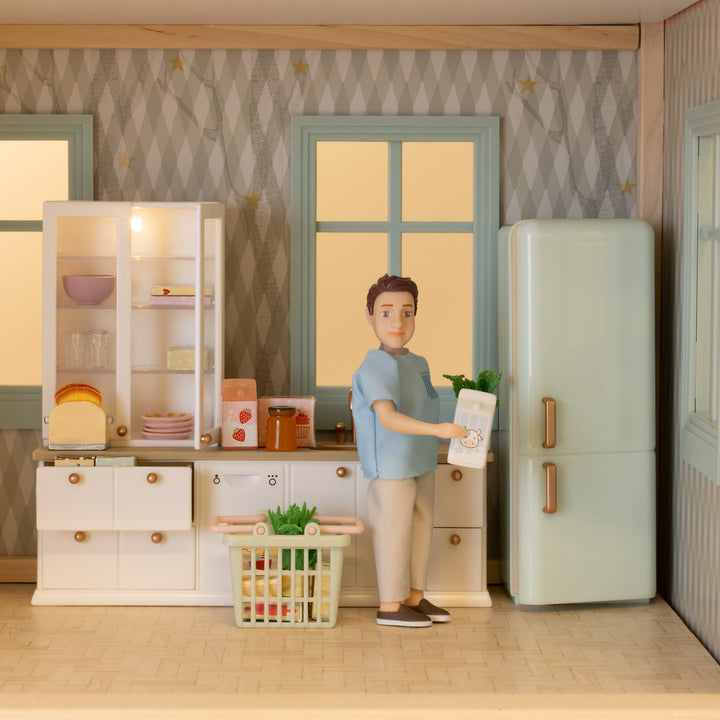 Lundby Doll House Furniture - Kitchen Basin with Display Cabinet