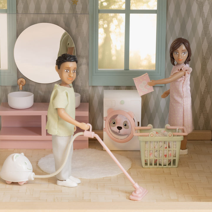 Lundby Doll House Furniture - Cleaning & Laundry Set