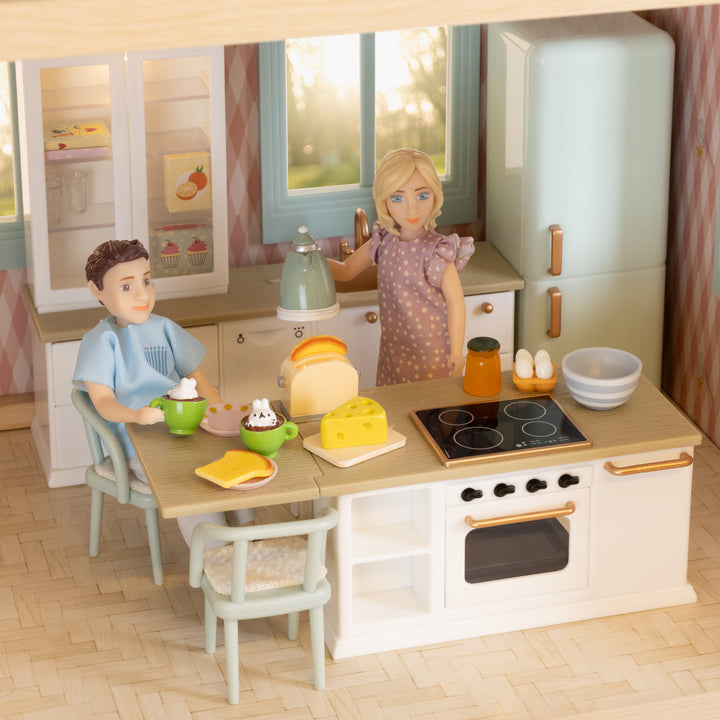 Lundby Doll House Accessories - Toast & Tea Set