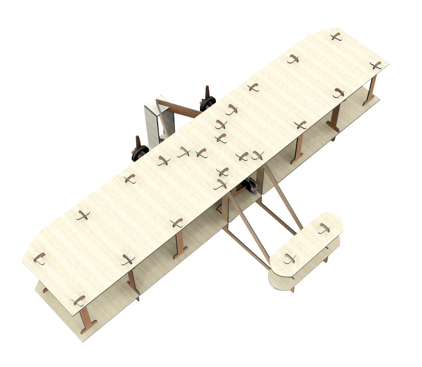 Sassi Travel Learn Explore Wright Bros 3D Plane Construction and Book Set