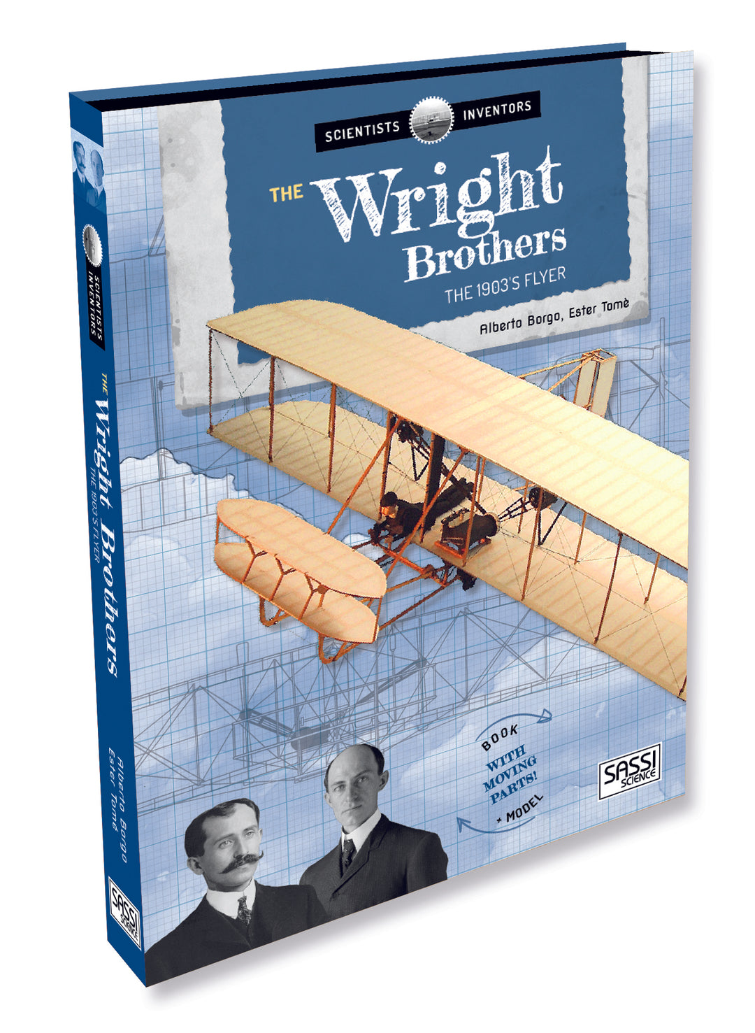 Sassi Travel Learn Explore Wright Bros 3D Plane Construction and Book Set