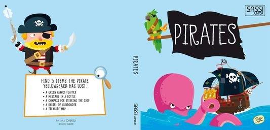 Sassi Book and Giant Puzzle  - Pirates,  30 pcs