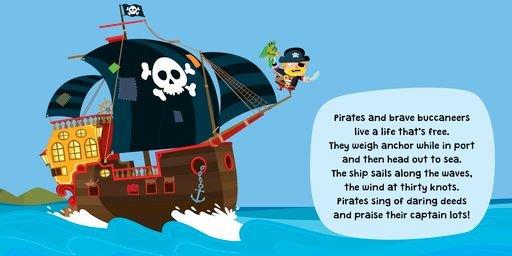 Sassi Book and Giant Puzzle  - Pirates,  30 pcs