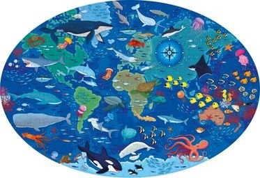Sassi Travel, Learn and Explore - Puzzle and Book Set - The Sea, 205 pcs
