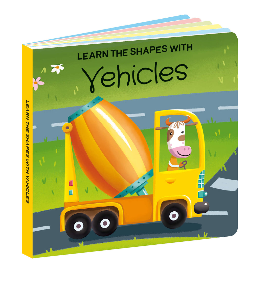 Sassi 3D Puzzle and Book Set - Learn Shapes Vehicles, 40 pcs