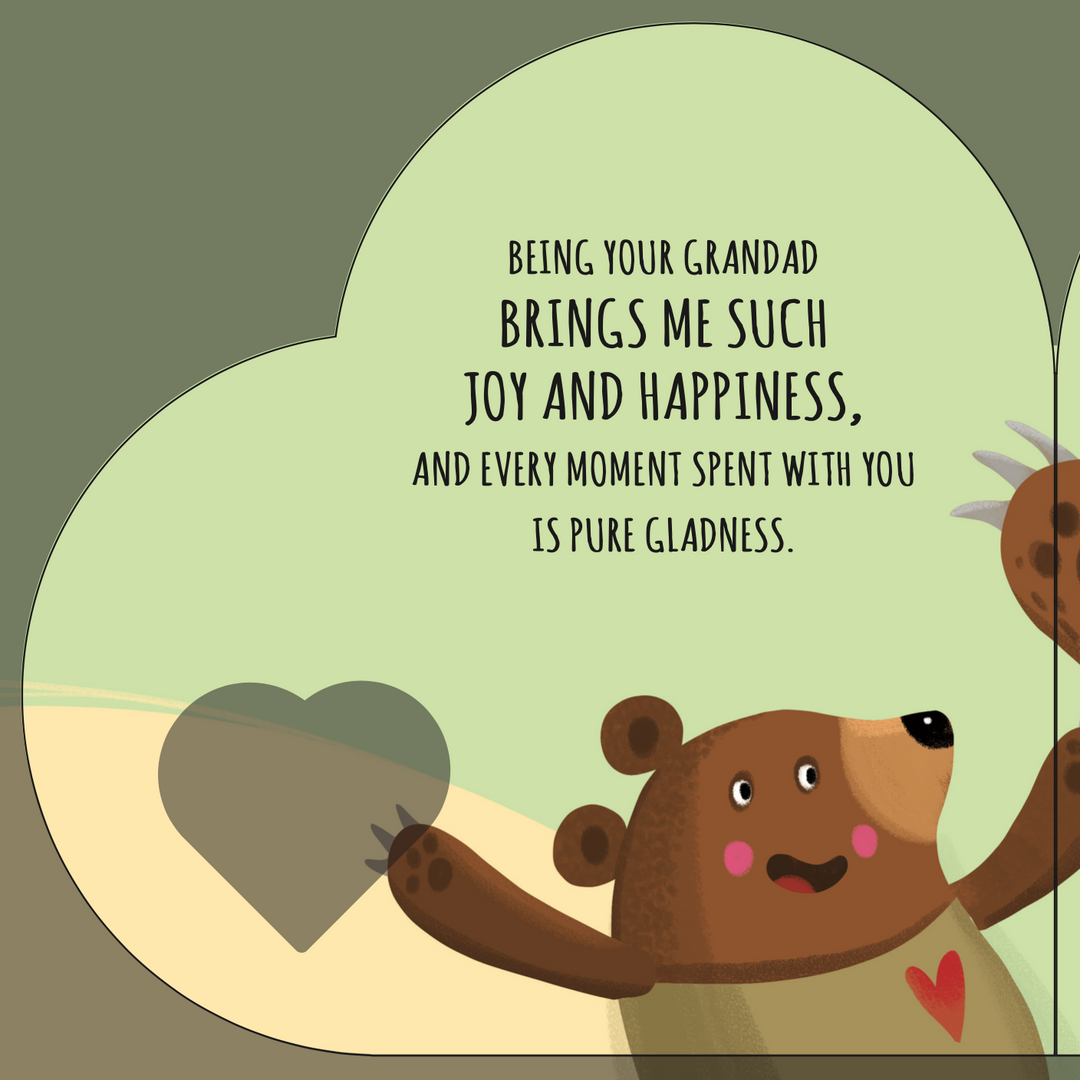 Sassi Shaped Board Book -  with Love Grandad