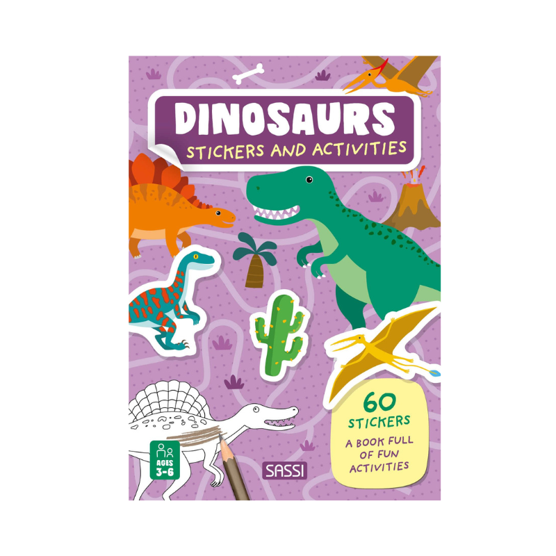 Sassi Stickers and Activities Book - Dinosaurs