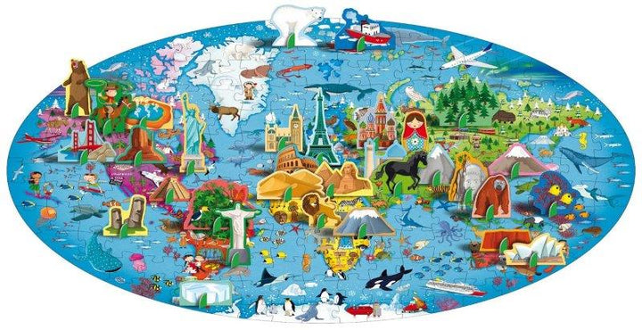 Sassi Travel Learn Explore The Earth 200 pc Puzzle (2024 Version)