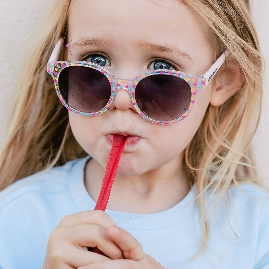 Frankie Ray Sunglasses -  Sprinkle, Multi Heart