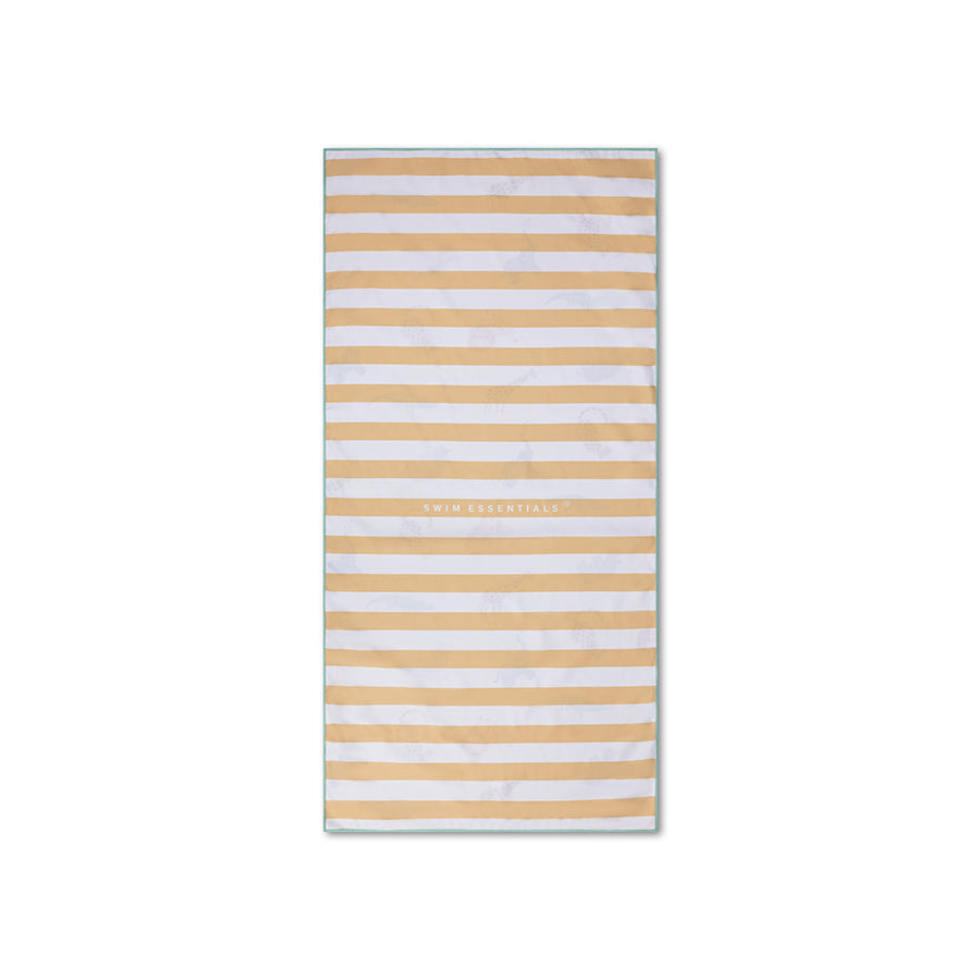 Swim Essentials Luxe Recycled Microfiber Beach Towel, Safari, 135 x 65 cm
