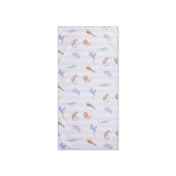 Swim Essentials Luxe Recycled Microfiber Beach Towel, Safari, 135 x 65 cm