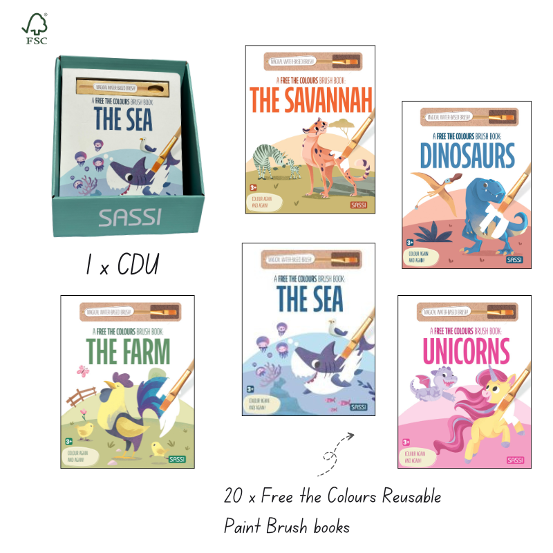 Sassi Free the Colours Starter Bundle, 20 pcs + FREE CDU