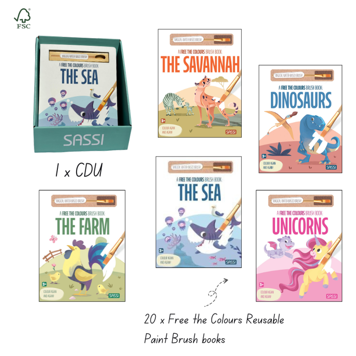 Sassi Free the Colours Starter Bundle, 20 pcs + FREE CDU