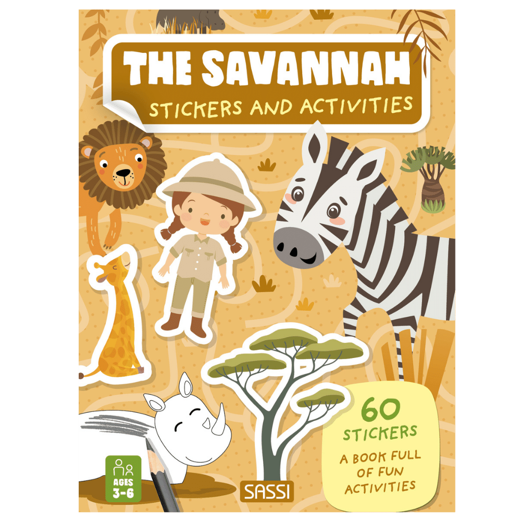 Sassi Stickers and Activities Book - The Savannah
