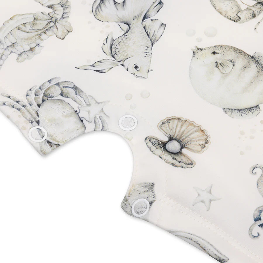 Swim Essentials Boys UV Long Sleeved Swimsuit Rashguard, Sea Life