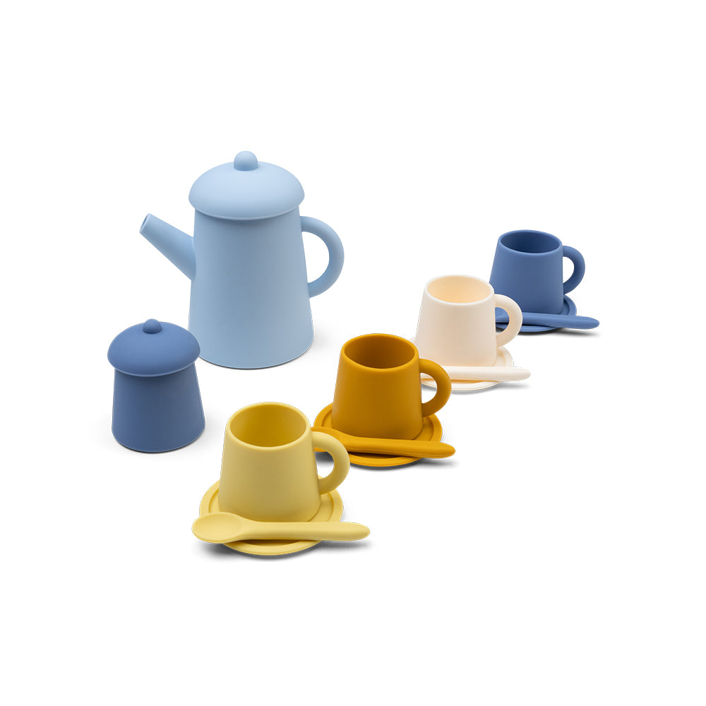 Swim Essentials Silicone Tea Playset - Pure Tones 2026, 9 pcs