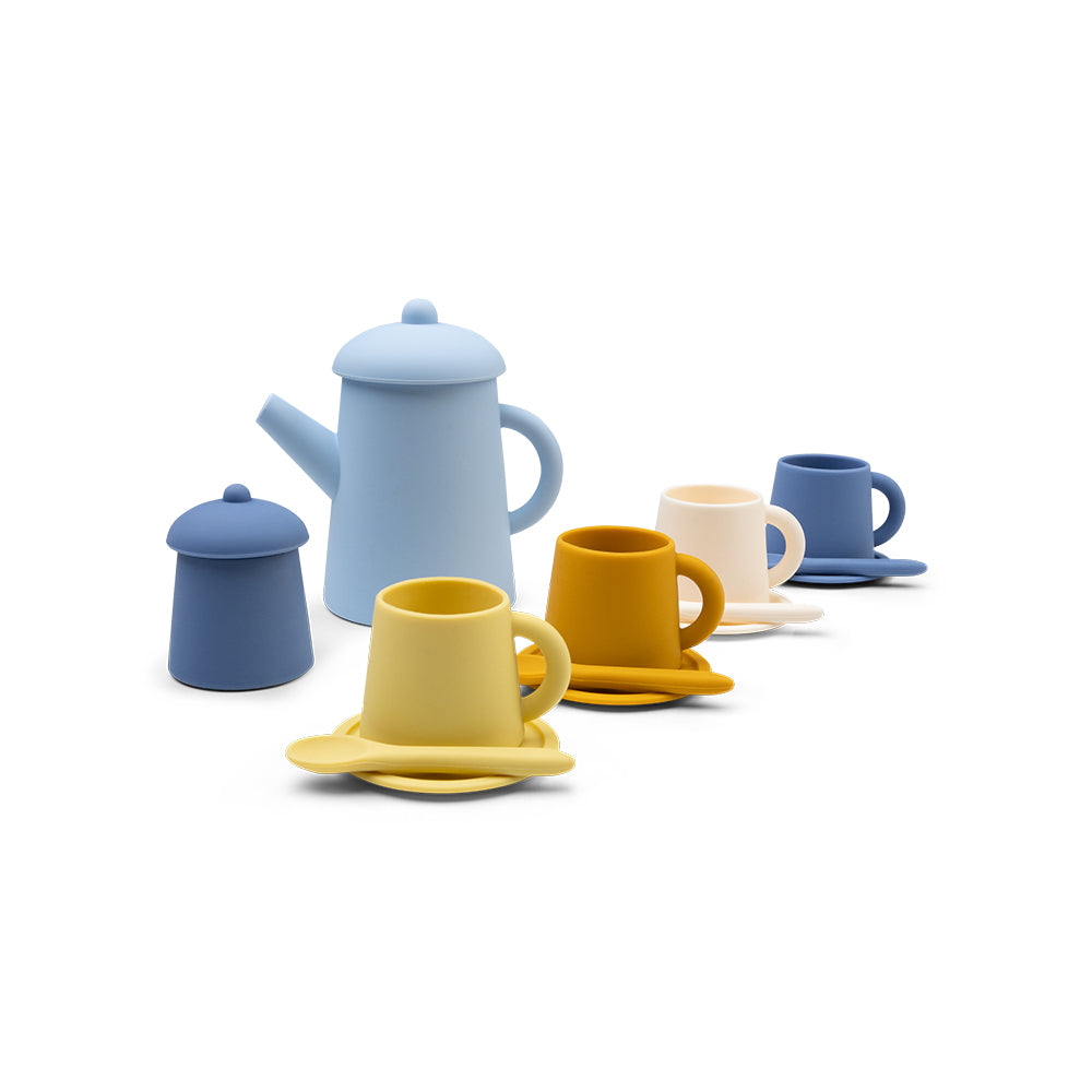 Swim Essentials Silicone Tea Playset - Pure Tones 2026, 9 pcs