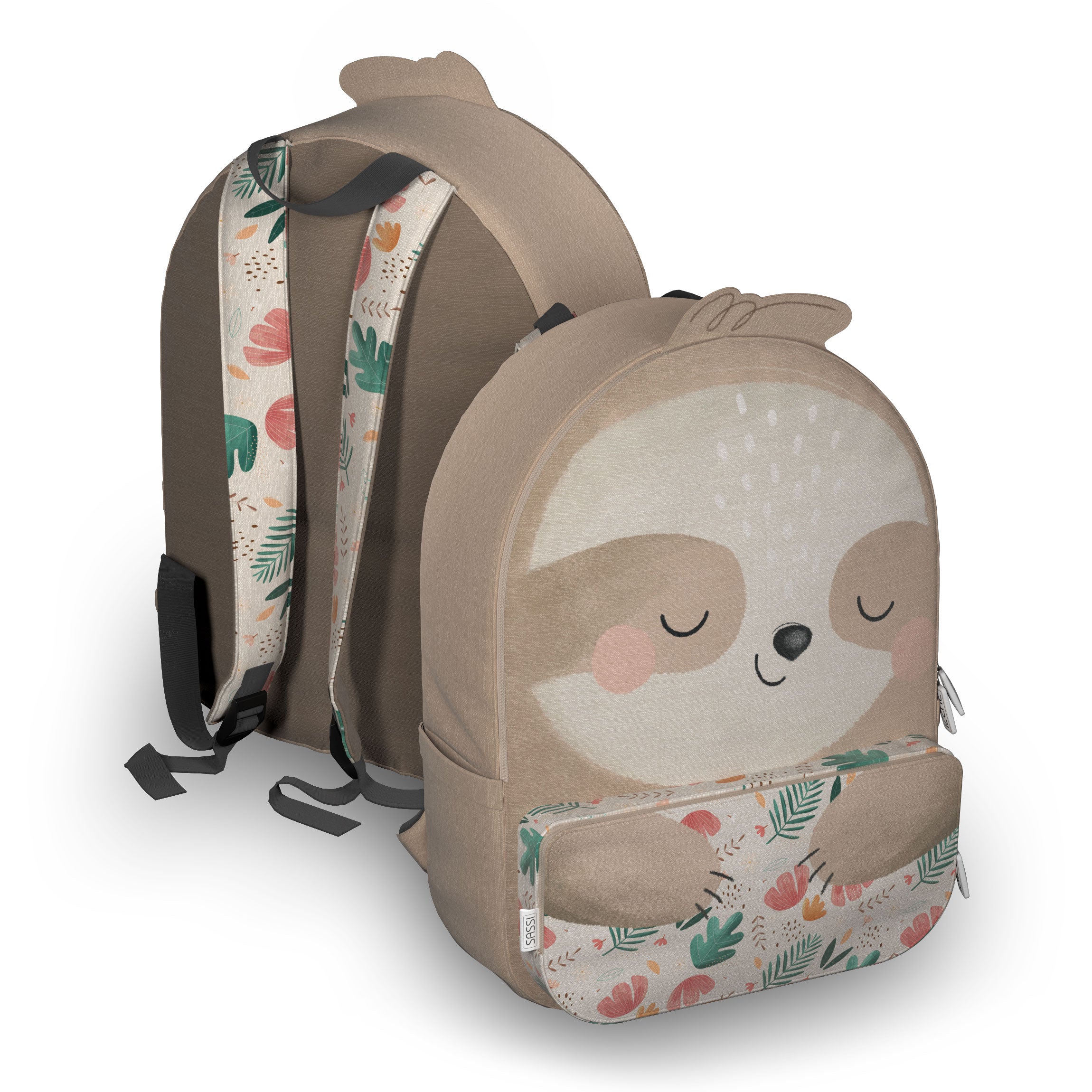 Sassi A4 Junior Recycled Backpack - Gnawy The Sloth – Axis Toys & Gifts